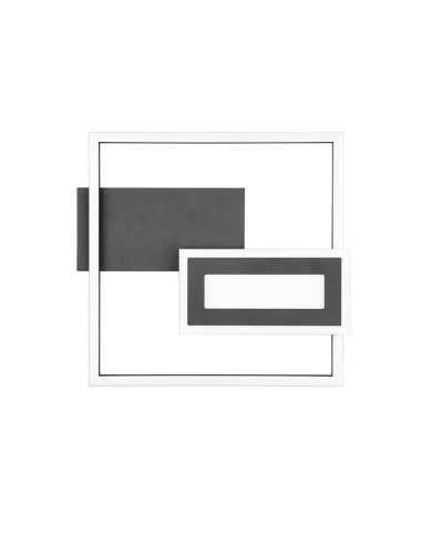 Plafón Spi negro 22W 3000K