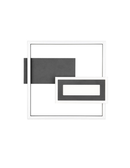 Plafón Spi negro 22W 3000K
