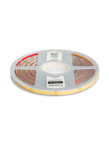 Tira LED COB 12V 11W/m 1012lm/m 480 LEDs/m 8mm IP68, 5m