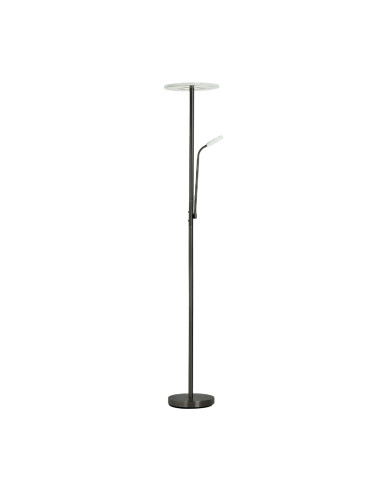 Lámpara de Pie LED con Luz de Lectura Dimerizable Ø300x16mm 28W CCT 1800mm