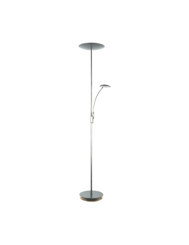 Lámpara de Pie LED con Luz de Lectura Dimerizable Ø290x30mm 25W Blanco Cálido 3000K 1800mm