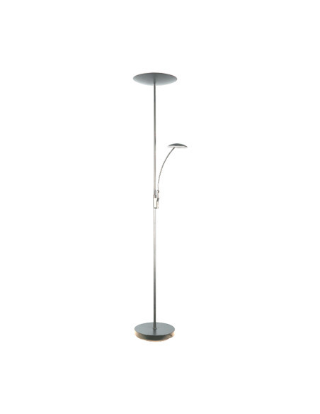 Lámpara de Pie LED con Luz de Lectura Dimerizable Ø290x30mm 25W Blanco Cálido 3000K 1800mm