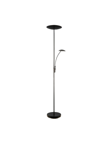 Lámpara de Pie LED con Luz de Lectura Dimerizable Ø290x30mm 25W Blanco Cálido 3000K 1800mm
