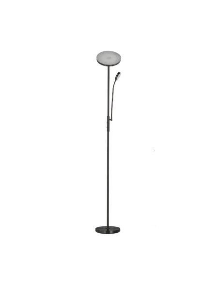 Lámpara de Pie LED con Luz de Lectura Ø250x20mm 25W Blanco Cálido 3000K 1800mm