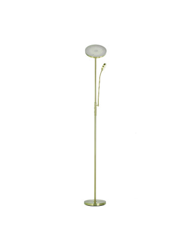 Lámpara de Pie LED con Luz de Lectura Ø250x20mm 25W Blanco Cálido 3000K 1800mm