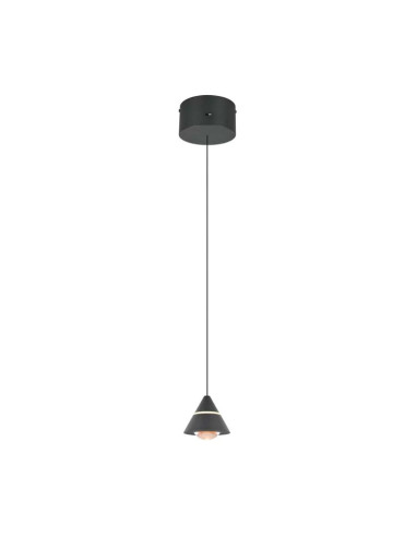 Colgante 70W metal negro CCT romeo