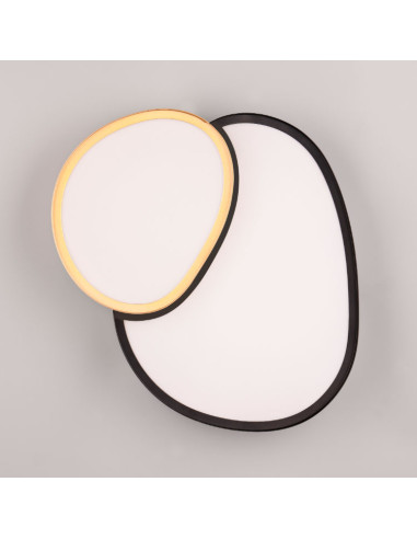 Plafón negro y oro SMD 21W 2700-6500K Rise