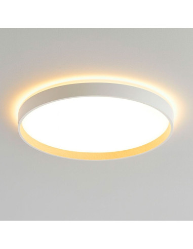 Plafón 40cms blanco y natural LED 31w+8w Bis