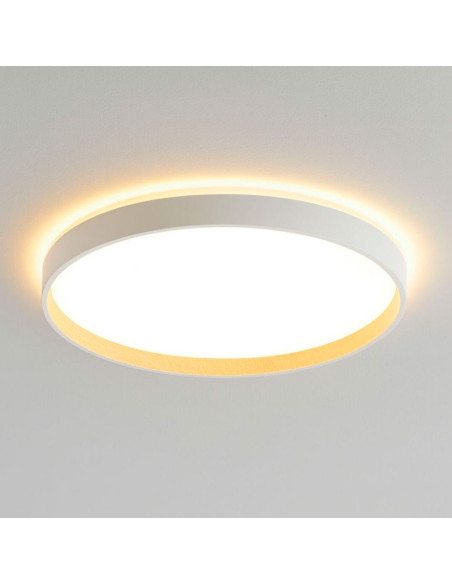 Plafón 40cms blanco y natural LED 31w+8w Bis