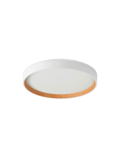 Plafón 40cms blanco y natural LED 31w+8w Bis