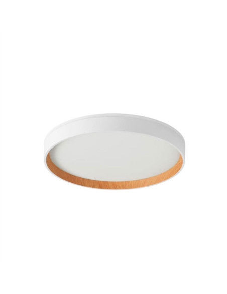 Plafón 40cms blanco y natural LED 31w+8w Bis